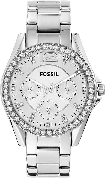 Fossil Women's Quartz Watch, Analog And Stainless Steel Es3202 - Silver