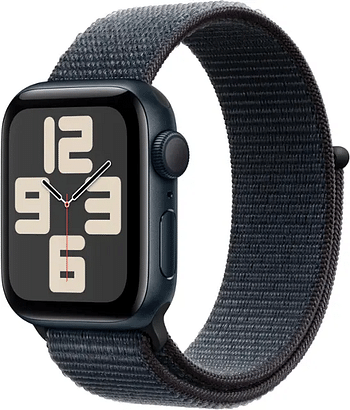 Apple Smart Watch Se 2nd Gen 2024 40MM (GPS) (MXEA3LL/A) Midnight Aluminum / Ink Sport Loop