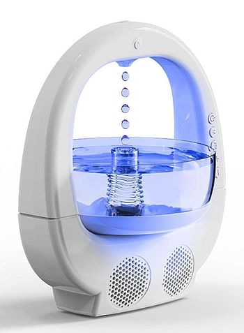 Multi-Function Y11 Anti-Gravity Humidifier, Water Drop Humidifier with Bluetooth Speaker | Night Light & Decorative Fish Tank