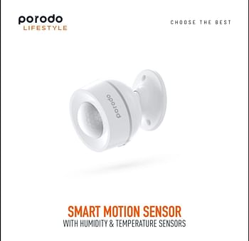 Porodo Lifestyle PIR Motion Sensor - White