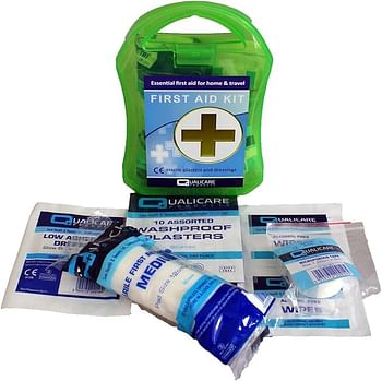 Qualicare Hse Emergency Travel Handy First Aid Kit Contains 14 Hospital Grade Medical Supplies