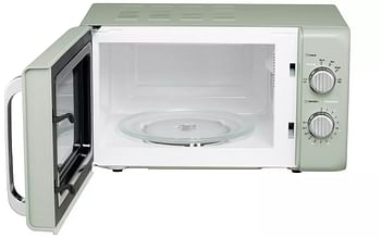 De'Longhi Retro 20L 800W Argento Flora Solo Standard Microwave Cream P80H20L-KJ