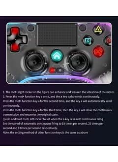 Wireless PS4 Controller, Dual Vibration Game Joystick Controller for Play station 4/Pro/Slim with Sensitive Touch Pad, Built-in Speaker, Stereo Headset Jack, 6-axis Motion Control