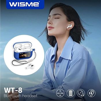 WISME WT-8 Smart Airpods smart noise cancellation, powerful 260 mAh battery, Android and iOS