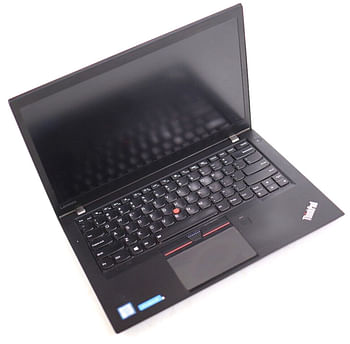 لابتوب لينوفو ثينك باد T460s مقاس 14 بوصة، معالج إنتل كور i7، الجيل السادس، ذاكرة وصول عشوائي 8 جيجابايت، قرص SSD سعة 256 جيجابايت، نظام التشغيل ويندوز 10 برو - أسود