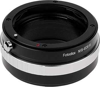 Fotodiox Lens Mount Adapter with Aperture Control, for Nikon G-type, DX-type to Canon EOS M Mirrorless Cameras