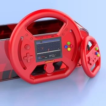 Su-8 Steering Wheel Handheld Game Player Color Screen Display Portable Game Player Mini Video Console for Kids Gift