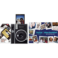 Fujifilm Instax Mini 40 Instant Bundle Camera Black