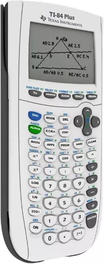 Texas Instruments Graphing Calculator TI-84 Plus - White