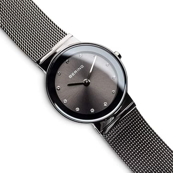 Bering Women's Analogue Quartz Watch With Stainless Steel Strap 10126-077stal -Black