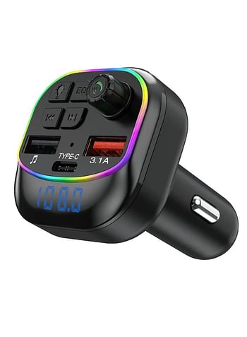 BO-X11 BT5.3 FM Transmitter Car MP3 Player Dual USB fast charger Handsfree call Car kit FM modulator with LED light