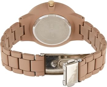 NINE WEST Women's Rubberized Bracelet Watch NW/2726 Taupe NW/2726MATP