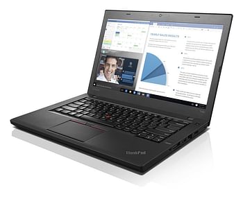 Lenovo ThinkPad T460S 14 inches Laptop, Core i5-6200U 2.3GHz, 8GB RAM, 256GB Solid State Drive, Windows 10 Pro - Black