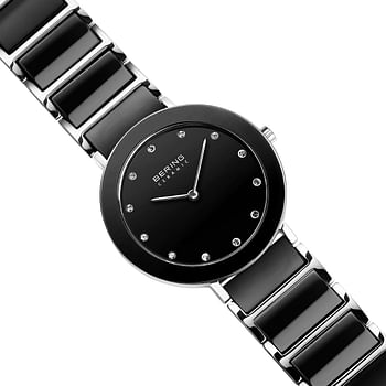 BERING Womens Analogue Quartz Watch with Stainless Steel Strap 11435-749 - Black