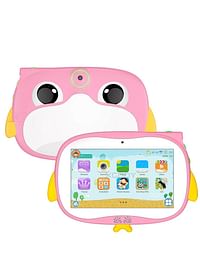 7 Inch Kids Tablet PC, Android 9.0, 1GB RAM, 16GB ROM, Penguin Design, Quad Core 1.33GHz, Dual Camera, HD Display, Multicolor