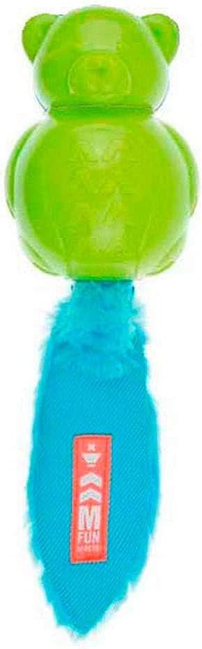 M-PETS On/Off Teddy Blue & Green Dog Toy