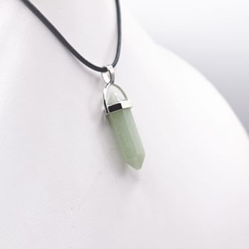 Himalayan Natural  Green Aventurine  Crystal Pendant Gemstone for Men & Women