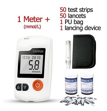 SINOCARE Blood Glucometer Device Model GA-3 kit