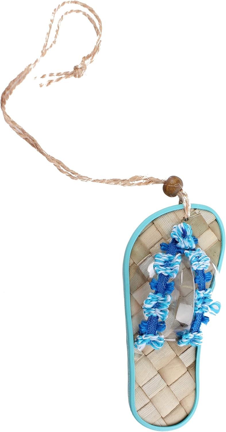 Bahama & Co. Bahflop Oahu Island Splash Flip Flop Air Freshener Blue