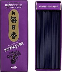 Nippon Kodo - Morning Star - Musk 200 Sticks and Holder