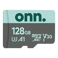 Keep Onn. Micro SD Memory Card 128GB With Adapter 100MB/S