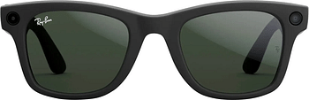 Rayban Meta Wayfarer Sunglasses Matte Black / Transitions Graph Green