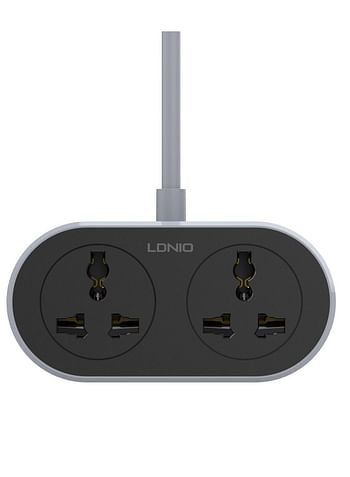 LDNIO SC2018-5M Universal Outlet Extension Cord with Fast Charging