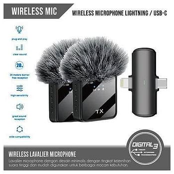 F15-2 Dual Microphone Latest Unleash Professional Sound with Wireless Convenience Best-Quality Wireless Microphone - Professional-Grade Compact and Easy to Use! Crystal-Clear Audio Perfect for Podcasting YouTube Streaming and Live Performa