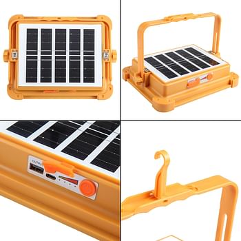 Rechargeable Portable Flood Lamp Ip66 100W Waterproof Usb Port Solar Light Led Solar Outdoor Lamp Led Work Light