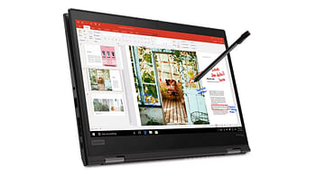 Lenovo Thinkpad X13 Yoga Gen 1 - 13.3'' Inch FHD Touch x360 Display -10th Gen Core i7-16GB DDR4 Ram -512GB NVme SSD- -Finger print + Windows Hello - HDMi- Thunderbolt 3 Type C -Eng Backlit KB - Dolby Audio - Windows 11 Pro -Black