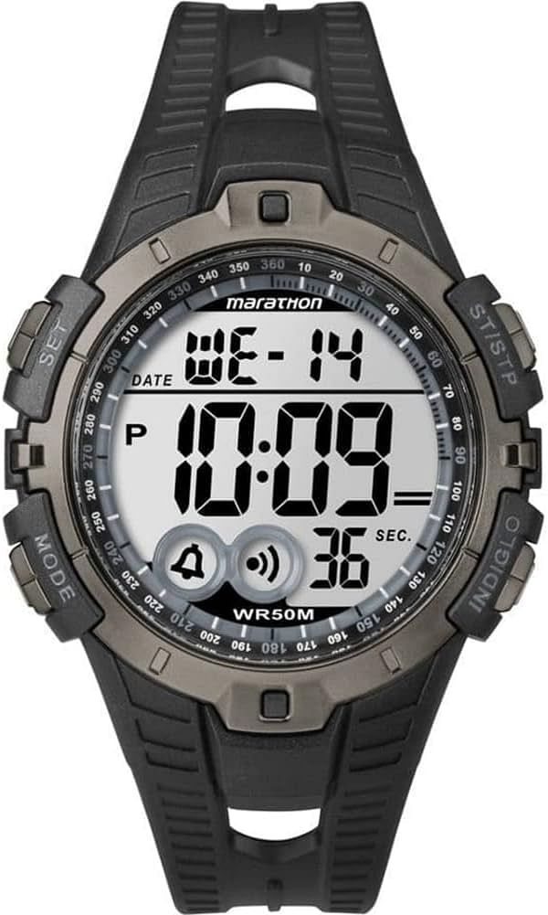 Timex Mens Quartz Watch, Digital Display And Resin Strap - T5K802