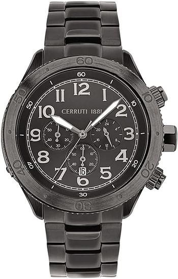 Cerruti 1881 Men's Quartz Watch Chronograph and Stainless Steel CRA27011 - black