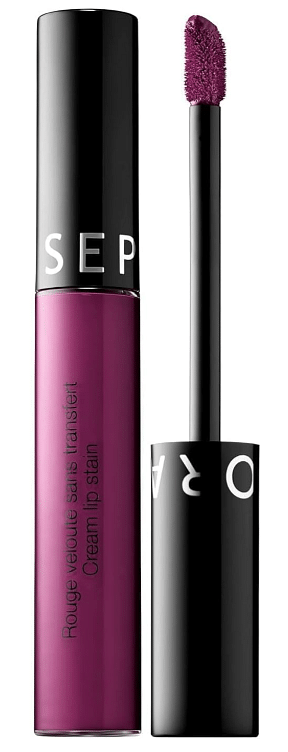 Sephora Collection Cream Lip Stain 100 Mysterious Plum Liquid Lipstick