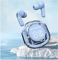 True Wireless Bluetooth Earbuds Transparency Headset LED Display Wireless Earbuds Tws Wireless Bluetooth Earbuds compatible with all mobiles,