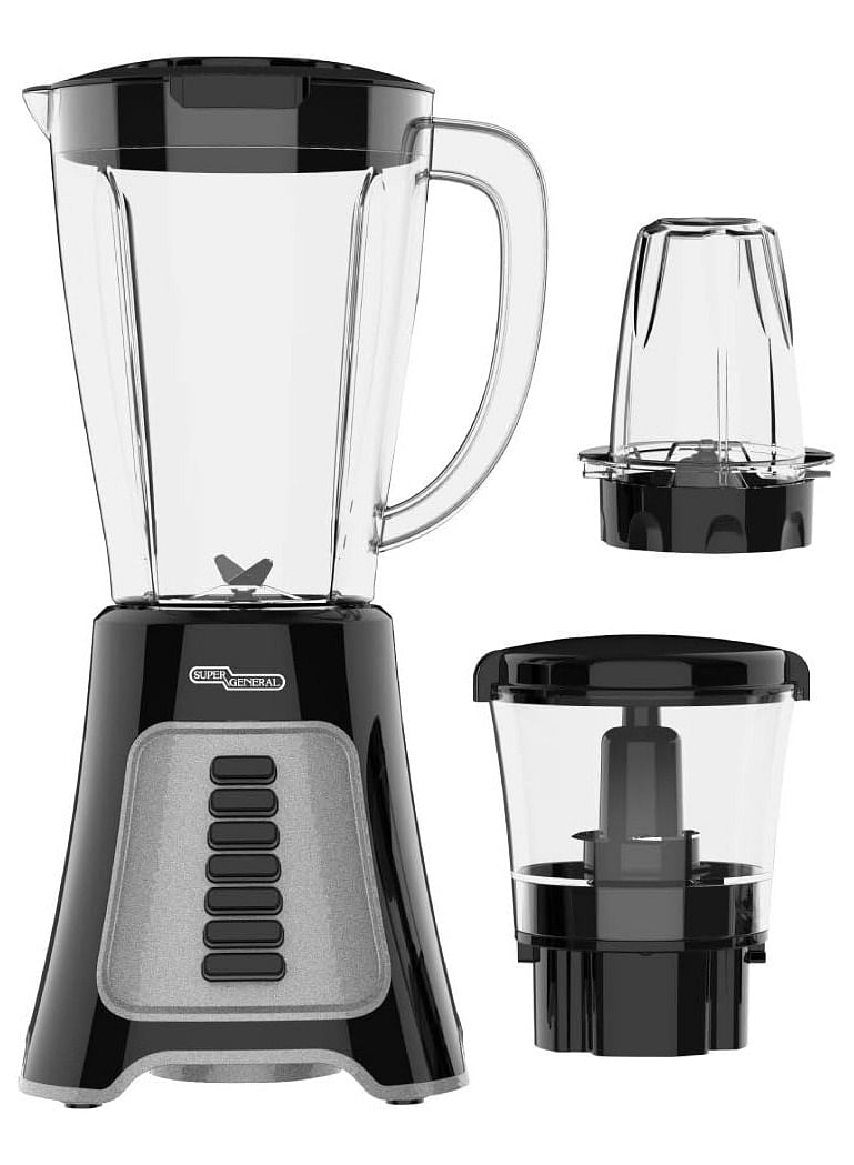 Super General 3-In-1 Blender, 400 Watts Power Mixer, 10 Speed Control With Pulse Function SGBG-40-D