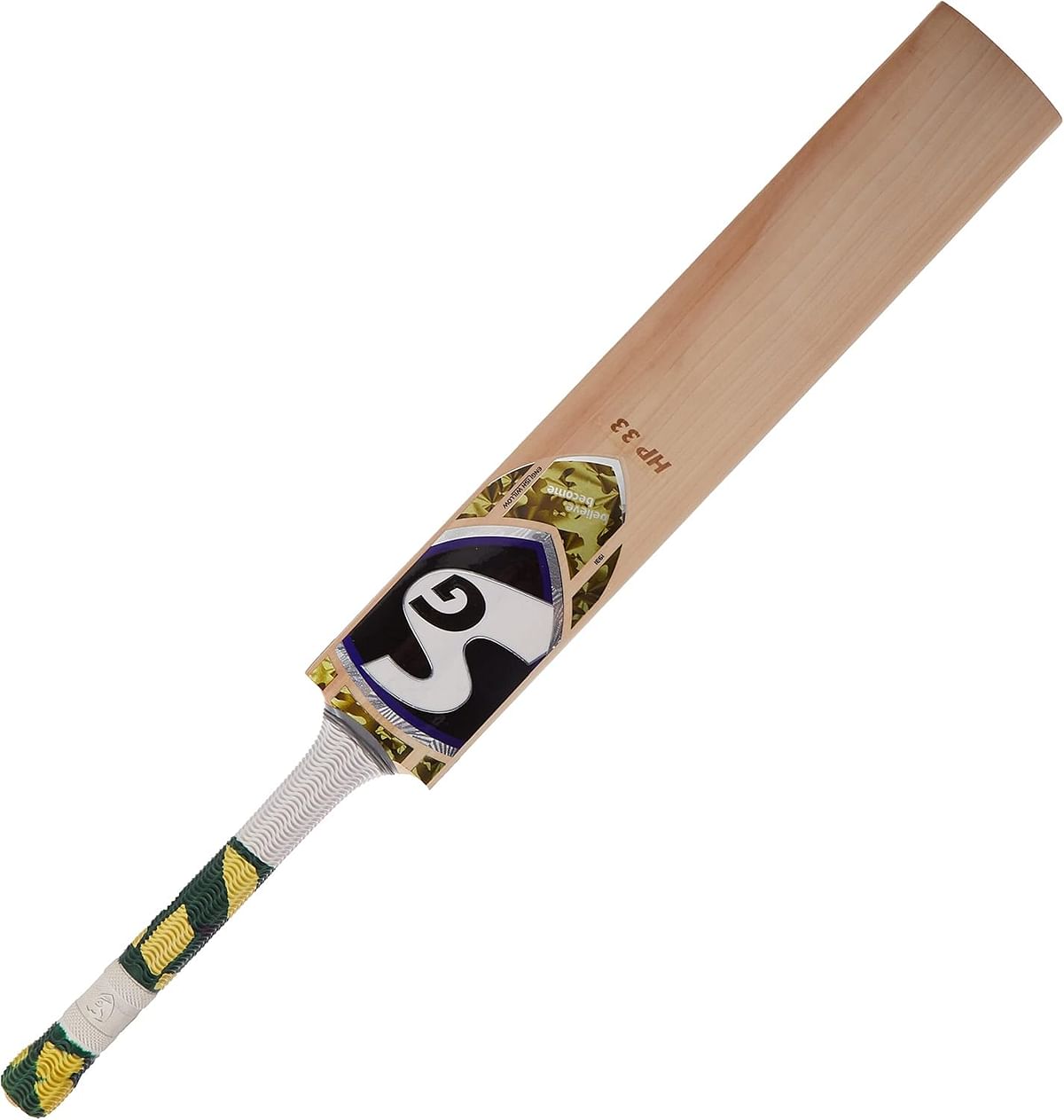 Sg Hp 33 Grade 1+ English Willow Cricket Bat Size: Short Handle,Leather Ball Wood Sg01Cr130076 -  Multicolor