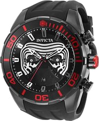 Invicta Men's Star Wars Kylo Ren 35044 Quartz Watch Diver Chronograph - Black