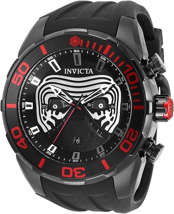 Invicta Men's Star Wars Kylo Ren 35044 Quartz Watch Diver Chronograph - Black