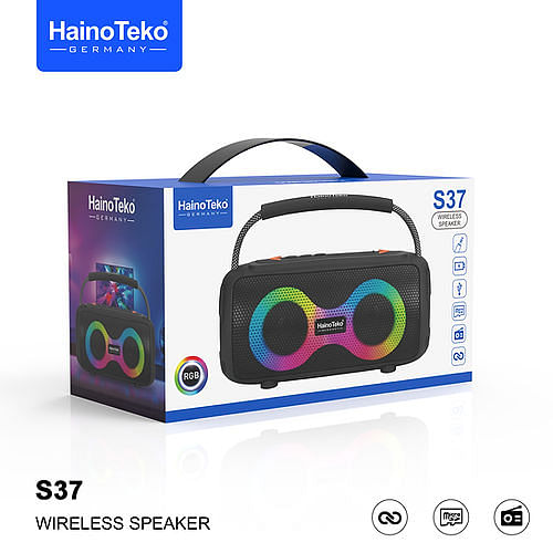 Haino Teko S37 Portable Wireless Speaker - Black