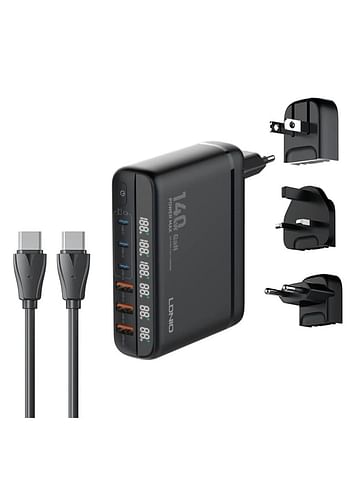 LDNIO A6140C Super Fast Charger – 140W 6-Port GaN Desktop & Wall Charger – The Ultimate Charging Solution