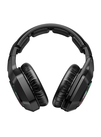 ONIKUMA B100 2.4G Wireless Bluetooth 5.3 Wired Over-ear Headset RGB Light E-sports Gaming Headphone