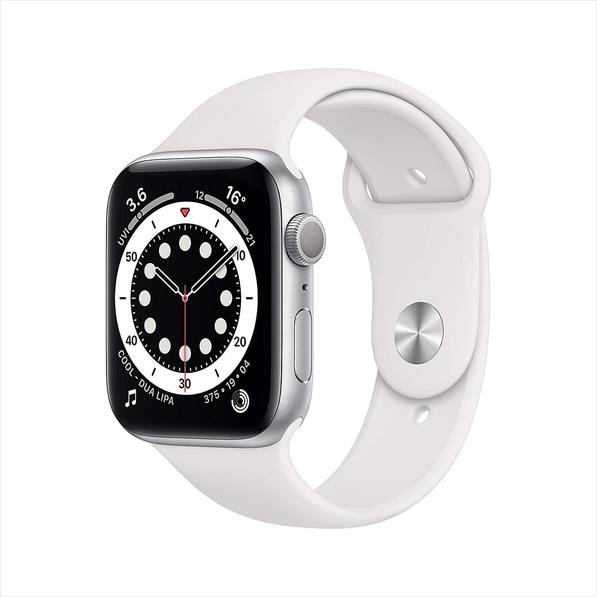 Apple Watch Series 6 (GPS, 40mm) - Silver Aluminium Case with White Sport Band