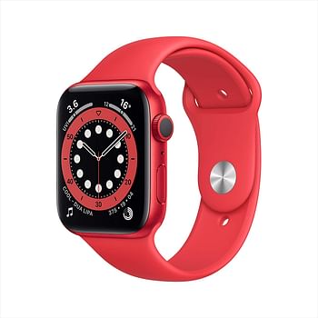 Apple Watch Series 6 GPS 44mm Aluminium Case with red band