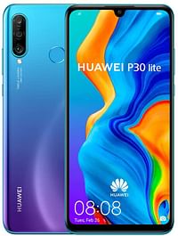 Huawei P30 Lite Smartphone, Dual SIM, 128 GB, 4 GB RAM - Peacock Blue