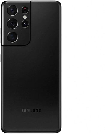 هاتف Samsung Galaxy S21 Ultra 5G ثنائي الشريحة G9980 ، سعة 128 جيجابايت ، ذاكرة وصول عشوائي (RAM) سعة 12 جيجابايت ، لون أسود فانتوم