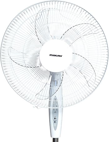 Nikai Pedestal Fan With Remote & Timer-[NPF1634RT], white