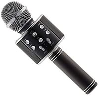 WS-858 Wireless Karaoke Handheld Microphone USB KTV Player Bluetooth -Black