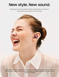 سماعات الأذن سامسونج جالاكسي بادز لايف هي سماعات بتقنية ترو وايرليس مع خاصية إلغاء الضوضاء النشطة (تشتمل على حافظة شحن لاسلكية)ميستيك أحمر