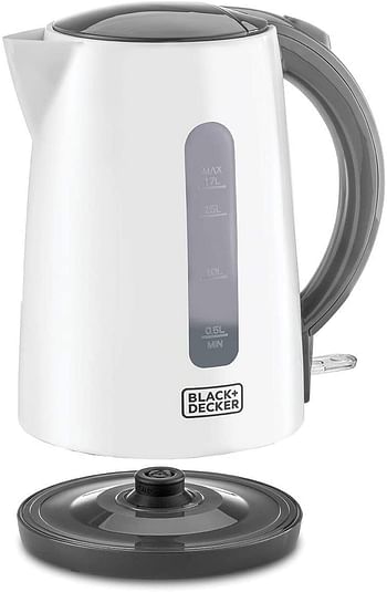 Black+Decker Concealed Coil Kettle 1.7 litres Jc70-B5 - White