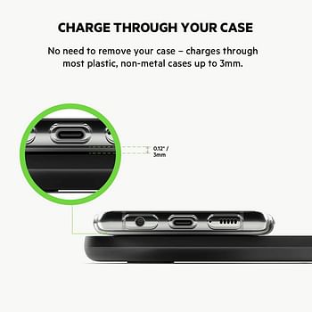 Belkin Boost Charge Wireless Charging Pad 15W (Qi-Certified Wireless Charger for iPhone, AirPods, Samsung, Google and more, AC Adapter Included) - Black